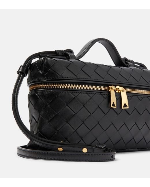 Bottega Veneta Black Bang Bang Intrecciato Leather Tote Bag