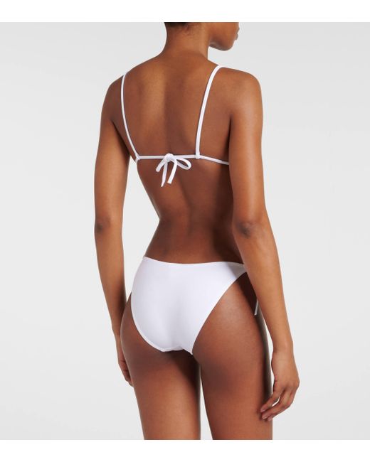 Eres White Mouna Triangle Bikini Top