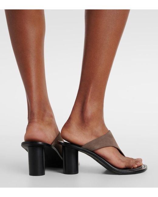 A.Emery Brown Hardie Suede Thong Sandals