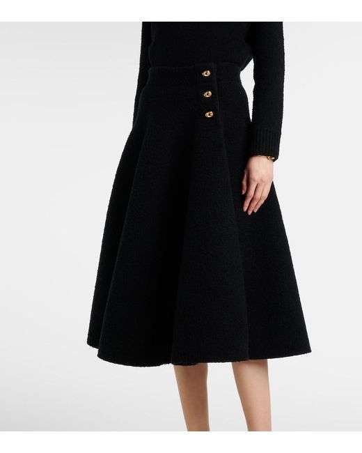 Bottega Veneta Black Midi Skirts