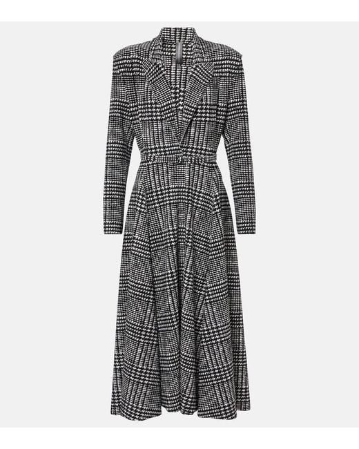 Norma Kamali Gray Belted Jersey Midi Dress