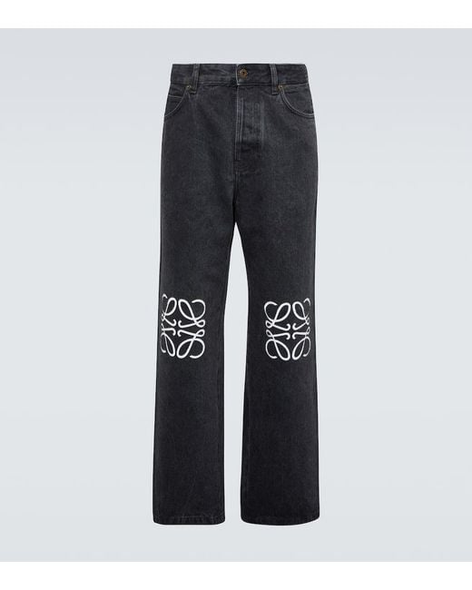 Loewe Straight Jeans Anagram in Blue für Herren