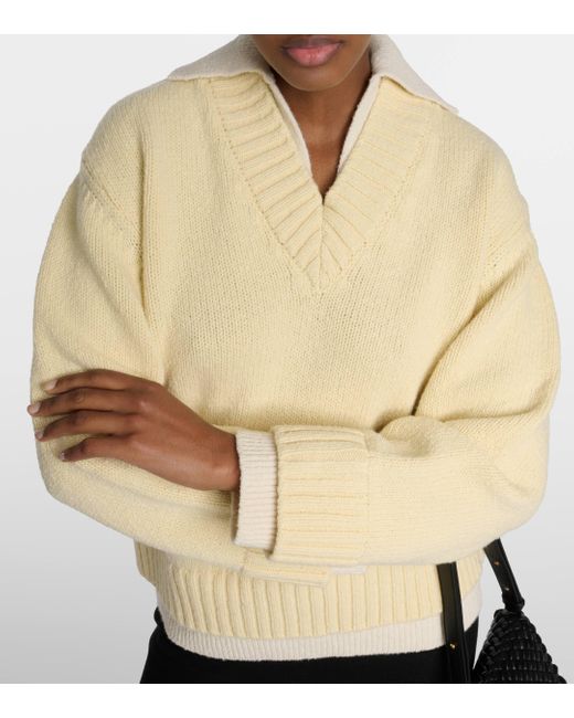 Bottega Veneta Yellow Wool Sweater