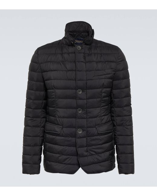 Herno Black Il Giacco Quilted Jacket for men