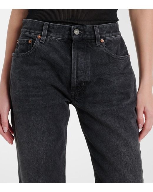 Saint Laurent Blue Faded Straight Jeans