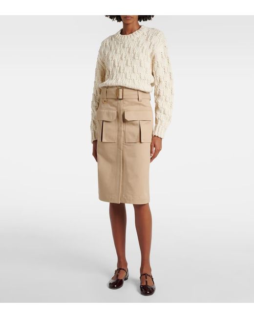 Chloé Brown Ballerinas Marcie Aus Lackleder