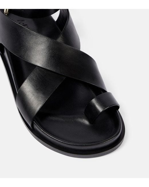 A.Emery Black Sandalen Jalen Aus Leder