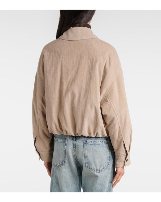 Brunello Cucinelli Natural Corduroy Jacket