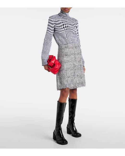 Bottes Stride En Cuir Burberry en coloris Black