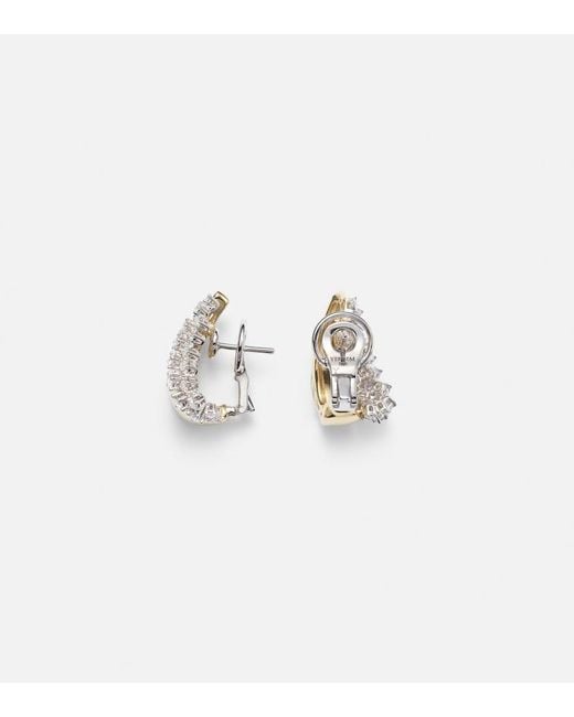YEPREM White Golden Strada 18Kt And Earrings With Diamonds