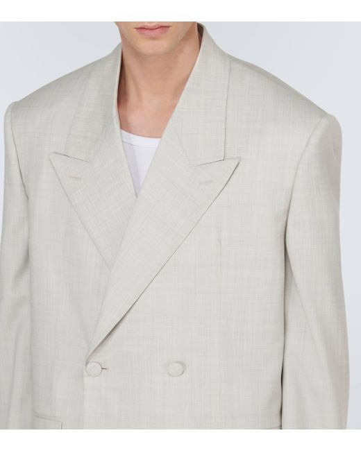 Givenchy White Oversized Virgin Wool Blazer for men
