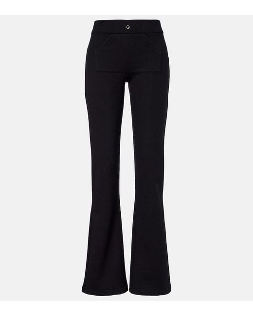 Coperni Blue Low-Rise Cotton-Blend Sweatpants