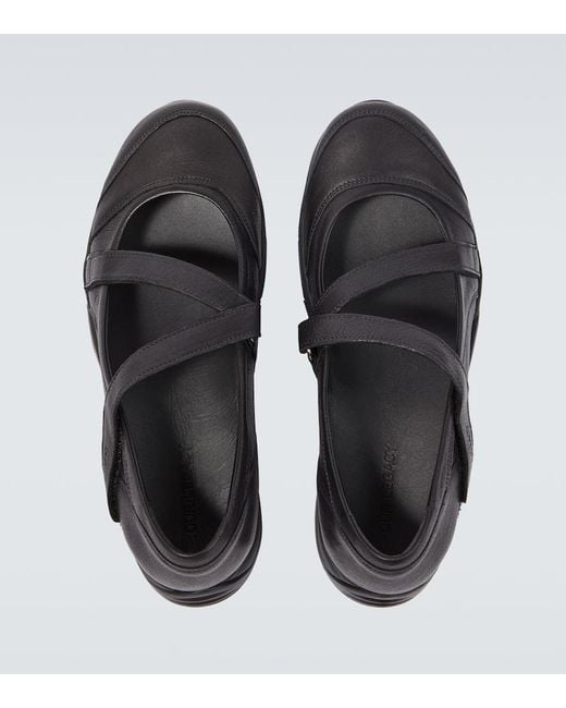 Our Legacy Black Sweetheart Dress Leather Low-Top Boots for men