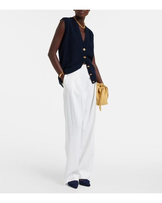 Blazé Milano Blue Highland Wool And Cashmere Vest