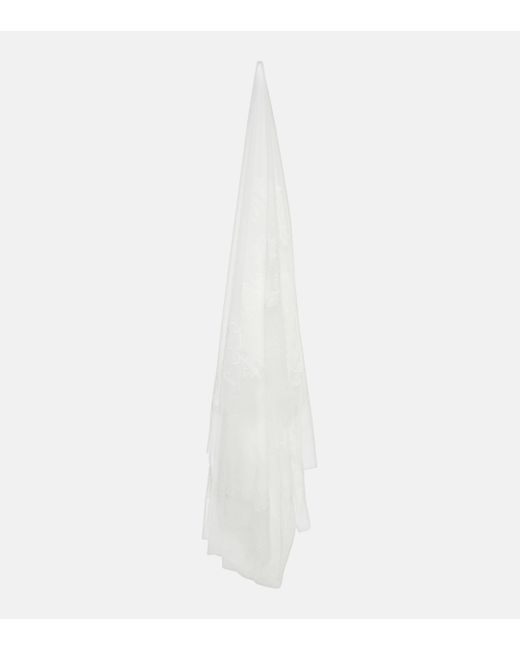 Vivienne Westwood White Bridal Absence Of Roses Tulle Veil