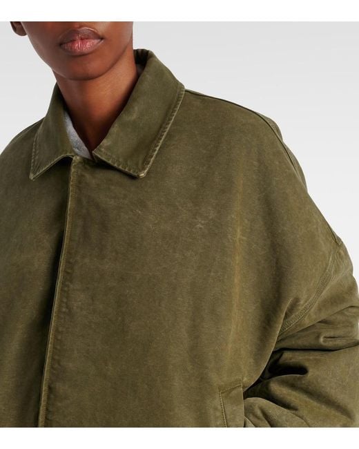 Chaqueta Bomber Oversized De Algodon J.W. Anderson de color Green