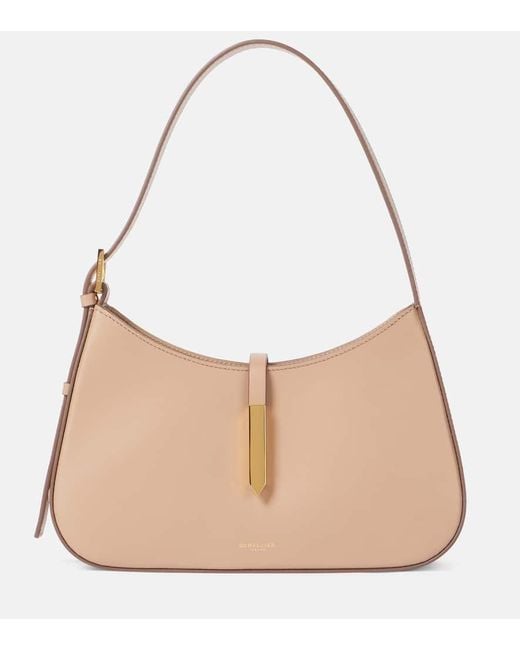 DeMellier London Natural Tokyo Leather Shoulder Bag