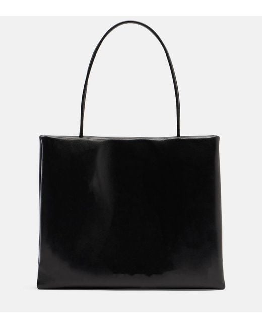 The Row Black Cecily Leather Tote Bag