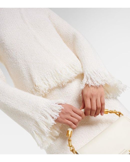 Giacca in misto lana, cashmere e seta di Chloé in White