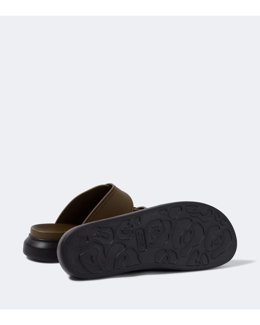 McQueen Brown Hybrid Slides for men