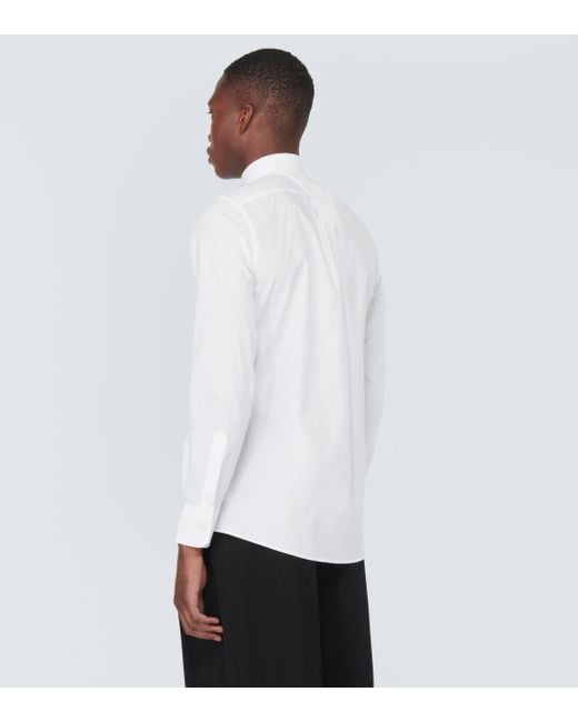 Dolce & Gabbana White Cotton Oxford Shirt for men