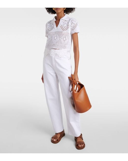Top en coton Polo Ralph Lauren en coloris White