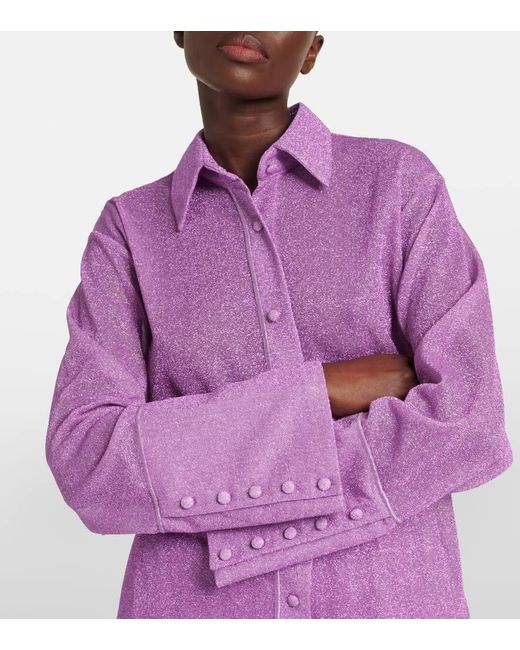 Oseree Purple Hemd Lumiere
