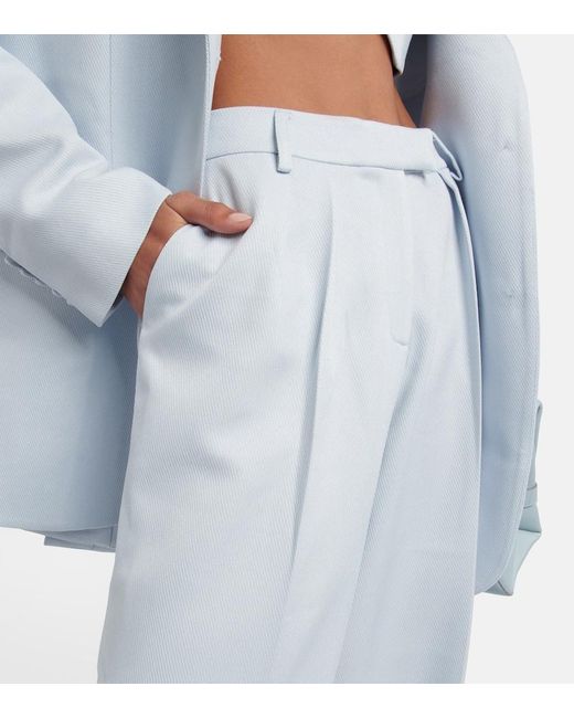 AYA MUSE Blue Auri Pleated Pants