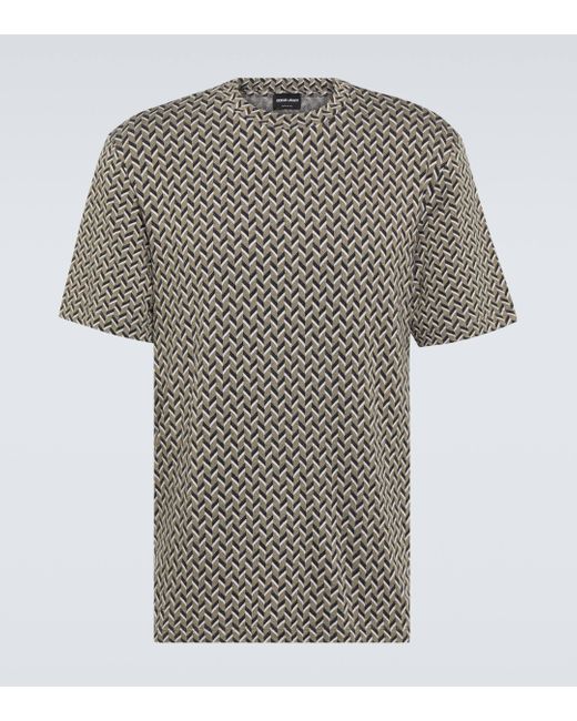 Giorgio Armani Gray Jersey T-shirt for men