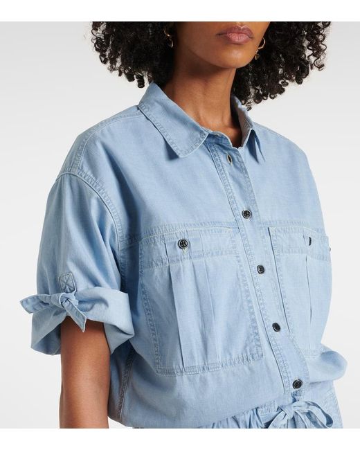 Isabel Marant Blue Vally Cotton Romper