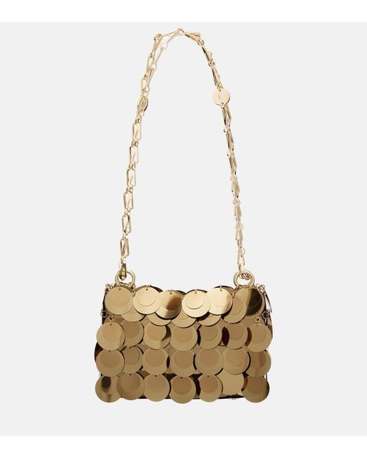 Rabanne Metallic Verzierte Schultertasche Sparkle Nano