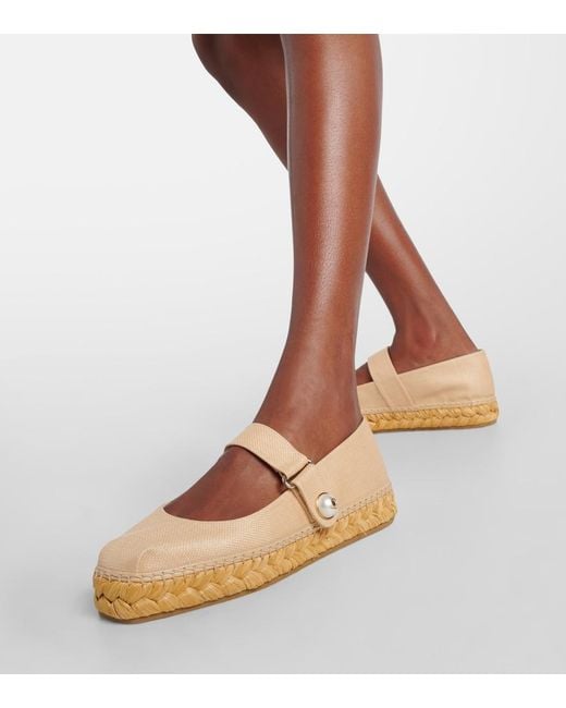 Jimmy Choo Natural Fayence Espadrilles