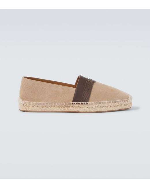 Christian Louboutin Espadrilles Alfarica Aus Leder in White für Herren