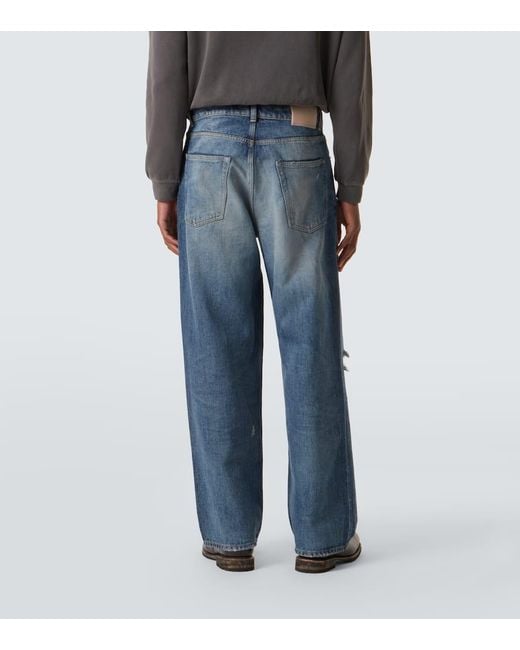 Our Legacy Blue Vast Cut High-Rise Wide-Leg Jeans for men