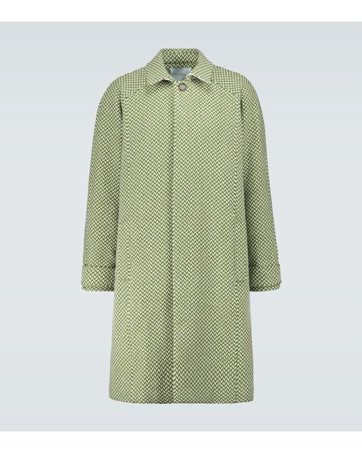 Manteau En Laine Laines King Tuckfield Pour Homme En Coloris Vert Lyst