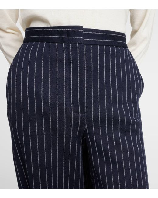 Pantalon ample Benito raye Max Mara en coloris Blue