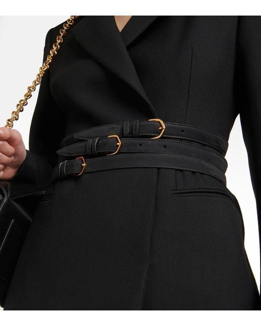Cinturon Multiple De Piel Alaïa de color Black