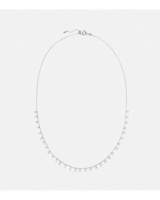 PERSÉE White Danae 18Kt Necklace With Diamonds