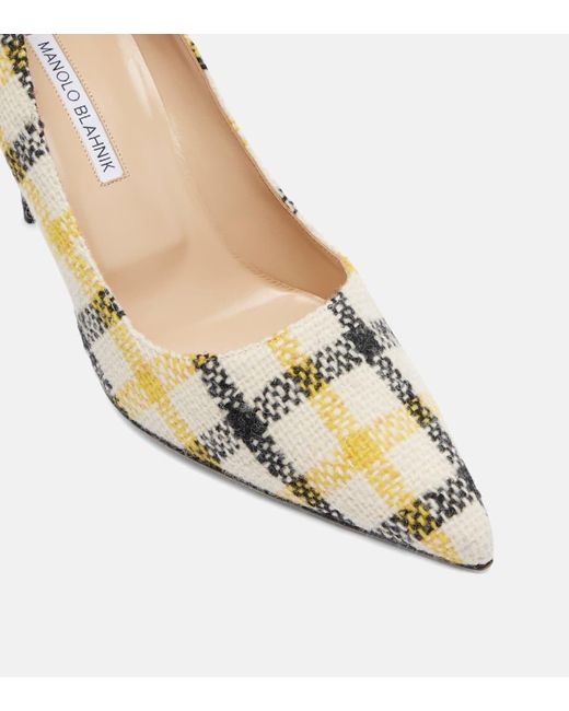 Pumps Bb 90 A Quadri di Manolo Blahnik in Metallic