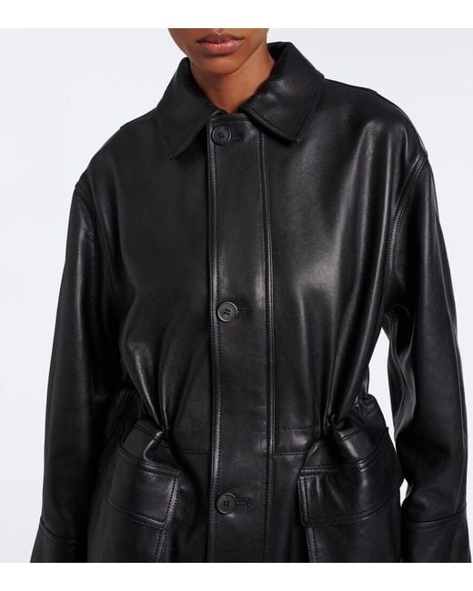 Arma Black Maeve Leather Jacket