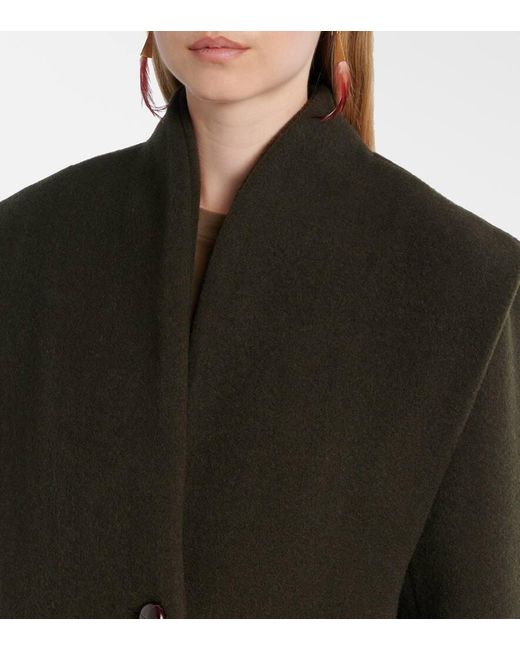 Isabel Marant Black Dyogo Wool-Blend Jacket