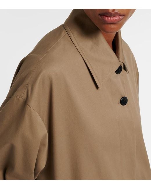 The Row Natural Mantel Lolana Aus Baumwoll-Gabardine