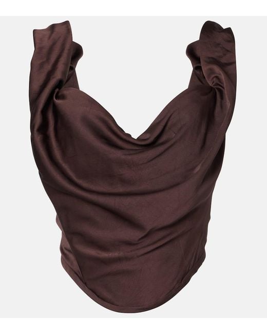 Vivienne Westwood Brown Sunday Draped Corset