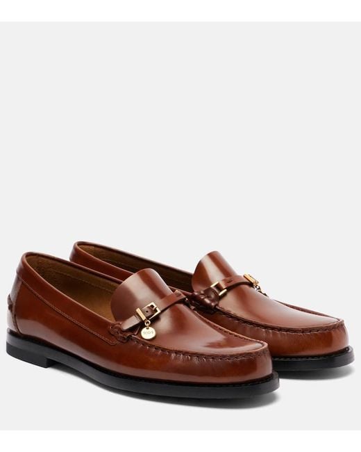 Tod's Brown Loafers Aus Leder
