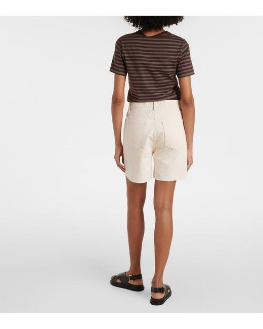 FRAME White Timeless Denim Shorts