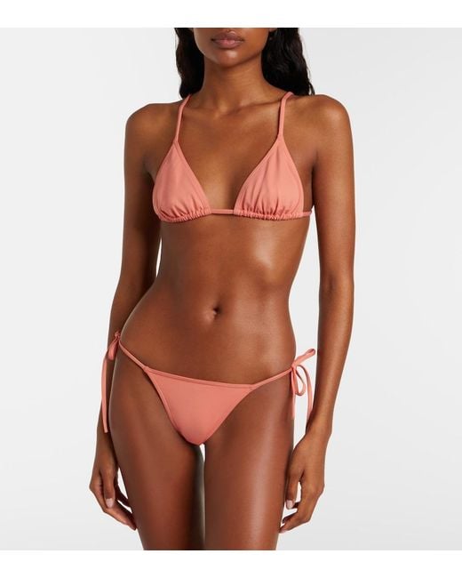 Top De Bikini Triangular Mouna Eres de color Pink