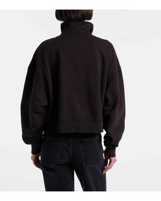 Citizens of Humanity Black Mirelle Cotton Fleece Sweatshirt
