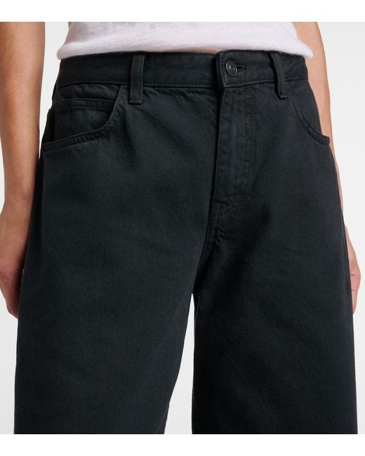 The Row Blue Eglitta Low-Rise Wide-Leg Jeans