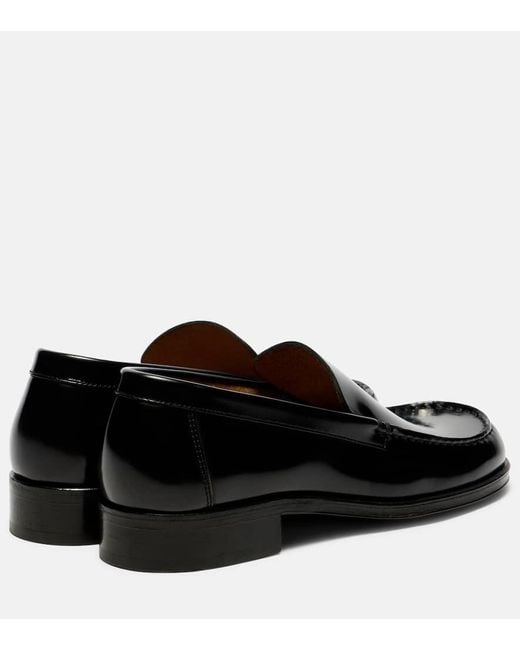 Lemaire Black Loafers Kate Aus Leder
