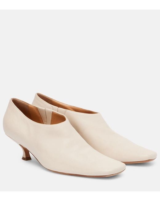 Calvin Klein Natural Anna Leather Pumps